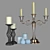 Elegant Candlestick Holder 3D model small image 2