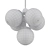 Elegant Modo Chandelier: 5 Globes 3D model small image 2