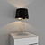 Sleek Copper Tripod Table Lamp 3D model small image 4