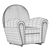 Vanity Fair Luxury Armchair 3D model small image 5
