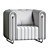 RIVERS Modern Armchair 3D model small image 10