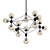 Modern Molecular Chandelier 3D model small image 1