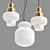 Elegant Glass Pendant Lights 3D model small image 3