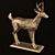 Polygonal Deer Sculpture - Low Poly Set 3D model small image 8