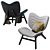 Modern Armchair: A Conversation Piece 3D model small image 3