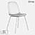 Metal and Eco-Leather Chair by LoftDesigne 3D model small image 2