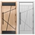 Abstract Steel-Wood Door 3D model small image 1