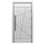 Abstract Steel-Wood Door 3D model small image 3