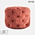 Modern Fabric Plastic Stool | 30948 Model 3D model small image 1