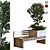 Modern Tree Bench - PBR MTL 3D model small image 1