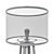 LUSSOLE PARKER GRLSP-9887: Elegant Torch Stand 3D model small image 5