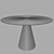  Scandinavian Style Round Dining Table 3D model small image 2