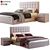 Askona Fernando Leather Bed 3D model small image 1