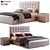 Askona Fernando Leather Bed 3D model small image 5