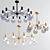 Modern LED Chandelier: Elegant Illumination 3D model small image 3