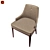 Elegance Oak Dining Chair 3D model small image 1