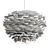 Scandinavian Style Feather Chandelier 3D model small image 2