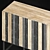 Elegant Melange Brady Credenza: Stylish, Spacious, and Versatile 3D model small image 2