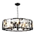 Stylish 8-Light Novara Pendant 3D model small image 1