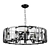 Stylish 8-Light Novara Pendant 3D model small image 2