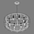 Stylish 8-Light Novara Pendant 3D model small image 4