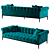 Luxurious Eichholtz AURELIO Sofa 3D model small image 2