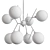 Elegant Polares Chandelier 3D model small image 2