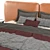 Brown Modern Bed: 717,535 Polys, 719,844 Verts, 3DSMAX, FBX, OBJ 3D model small image 2