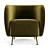 Elegant Italian Chair: Giulio Marelli 3D model small image 3