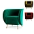 Elegant Italian Chair: Giulio Marelli 3D model small image 4
