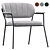 Stylish Jolien Armrest Lounge Chair 3D model small image 1