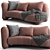 Brühl Bongo Bay Lounge: Stylish and Comfortable 3D model small image 4