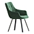 Modern Swivel Dining Chair 3D model small image 3