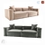 Modern Fox Sofa: Comfort & Style 3D model small image 4