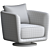 Elegant Julie Armchair by Fendi 3D model small image 4