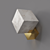 Sleek Cube Wall Lamp 3D model small image 3