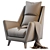 Elegant York Armchair 3D model small image 5