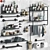 20-Piece Bathroom Accessories Set 3D model small image 1