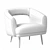 Elegant Millie Chair 3D model small image 5