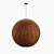 HKLiving Bamboo Pendant Ball Lamp - Stylish Lighting Solution 3D model small image 1