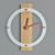 Nature's Time: Tree-Design Glass Wall Clock 3D model small image 6