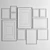 Versatile Art Frame Collection - 11 Frames, 6 Materials 3D model small image 5