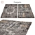 Polys: 3 888, Vets: 4 004 - Stylish Rug 3D model small image 1