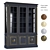 Classic Wood Bookcase: Five Material Options 3D model small image 1