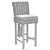 Coastal Patio Bar Stool with Cushion 3D model small image 4