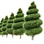 Burford Holly Spiral Topiary: Elegant and Versatile Garden Accent 3D model small image 2