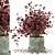 Rusty Concrete Pot Indoor Plants - Set 49 3D model small image 1