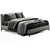 Elegant Minotti Andersen Bed 3D model small image 4