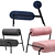 Sleek Lounge Chair by Zuiver 3D model small image 4