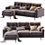 Modern Corner Sofa Deans Sherst 3D model small image 1